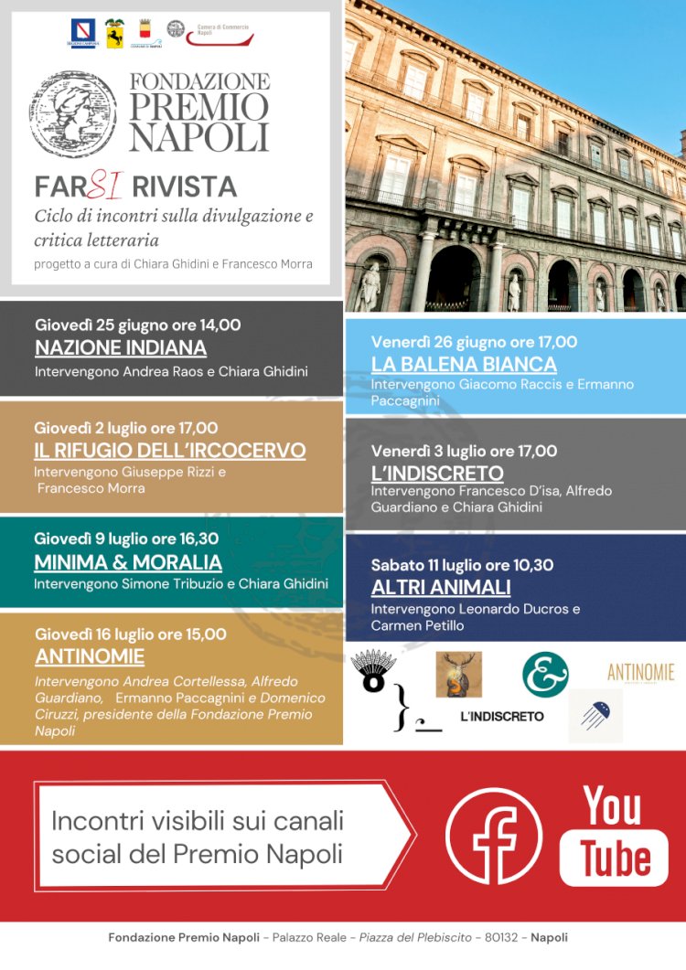 «FarSi Rivista», la Fondazione Premio Napoli organizza una rassegna online con riviste e litblog