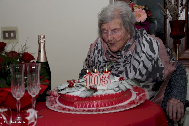 Nonna Silvia: la cittadina più longeva di San Potito Sannitico compie 103 anni