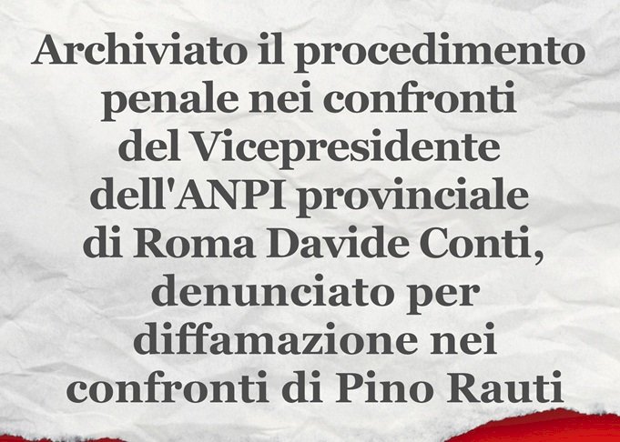 Rauti perde contro l'ANPI