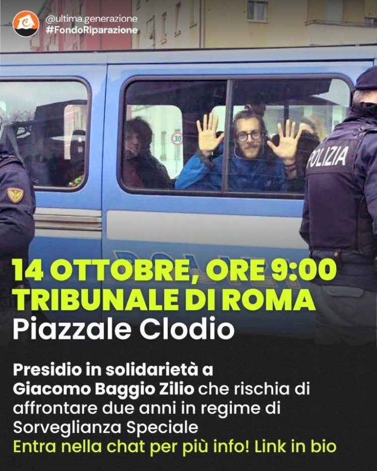 «Con l’approvazione alla camera del DDL 1660 che criminalizza sempre di più il dissenso pacifico e costituzionalmente orientato»