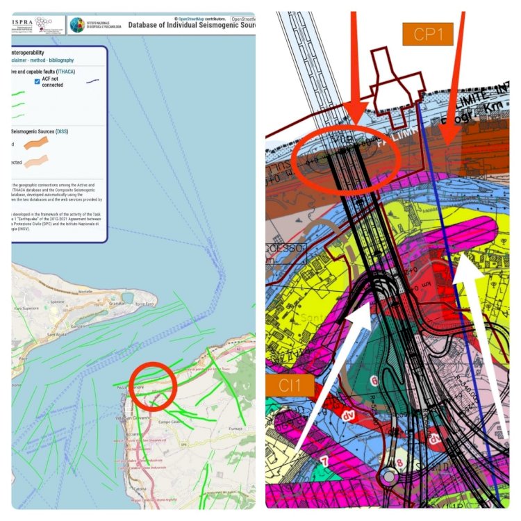 Terremoti: Il pilone del Ponte sullo Stretto è su una faglia attiva e capace