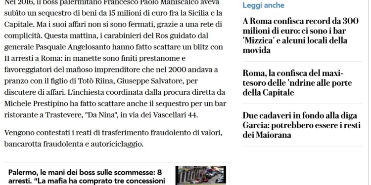 La Verità, la giustizia e il dolore umano non hanno padrini e padroni
