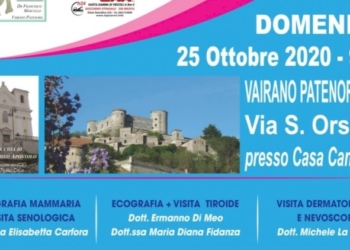 Riprendono il 25 ottobre da Vairano Patenora «Le Domeniche della Prevenzione»