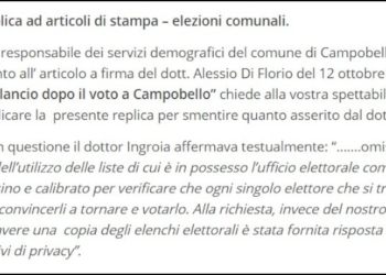 [Amministrative 2020] Campobello. Responsabile Servizi demografici replica alle dichiarazioni rilasciate dal candidato sindaco Ingroia