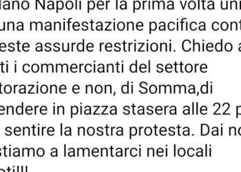 Il Governatore della Campania De Luca promette un lockdown e i commercianti insorgono a Somma Vesuviana