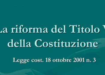 Potere alle Regioni: un errore da correggere