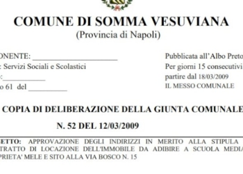 Edilizia scolastica ai privati: Somma Vesuviana batte ogni record