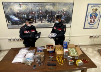 Foggia, arresti per detenzione stupefacenti, materiale esplodente e munizionamento da guerra
