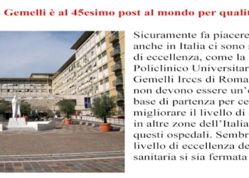 Best Hospital del mondo 2021: figurano sette ospedali italiani tra i primi cento