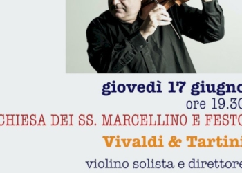 Il violinista Federico Guglielmo, star della musica barocca in “Vivaldi & Tartini”, con la Nuova Orchestra Scarlatti