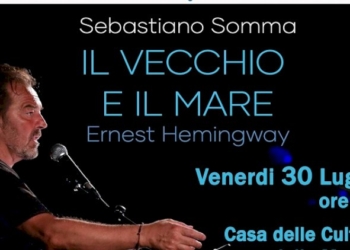 Sebastiano Somma alla Casa delle Culture legge «Il vecchio e il mare»