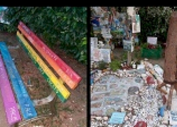 Sfregiato Giardino della Pace: colpita panchina contro femminicidio e targhe vittime mafia