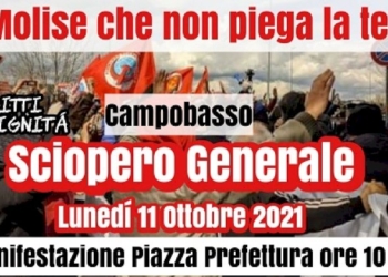 Sciopero generale in Molise