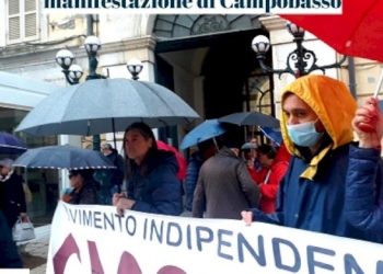 Manifestazione di Campobasso per lo sciopero generale