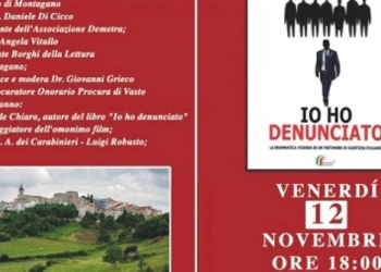«Io ho denunciato» arriva a Montagano
