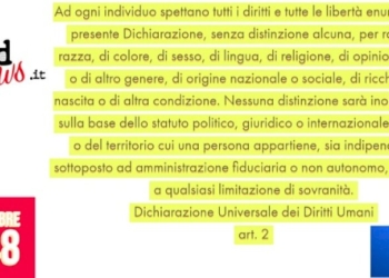 DICHIARAZIONE UNIVERSALE DEI DIRITTI UMANI – art.2