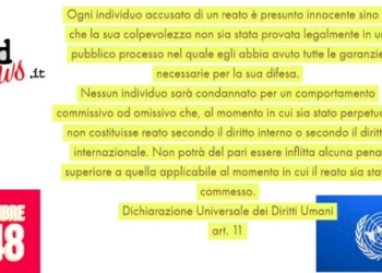 DICHIARAZIONE UNIVERSALE DEI DIRITTI UMANI – art.11