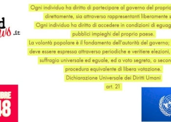 DICHIARAZIONE UNIVERSALE DEI DIRITTI UMANI – art.21