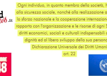 DICHIARAZIONE UNIVERSALE DEI DIRITTI UMANI – art.22