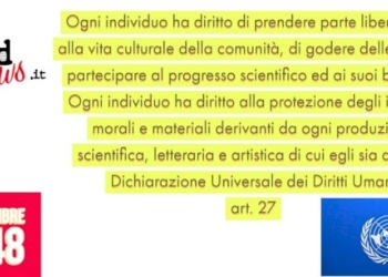 DICHIARAZIONE UNIVERSALE DEI DIRITTI UMANI – art.27