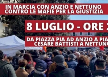 Anzio-Nettuno, l’8 luglio in marcia per la giustizia contro le mafie