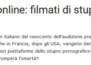 Stupro pornografico, lo scenario infernale criminale