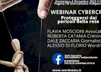 Il 4 dicembre webinar “CyberCrime. Proteggersi dai pericoli della rete”