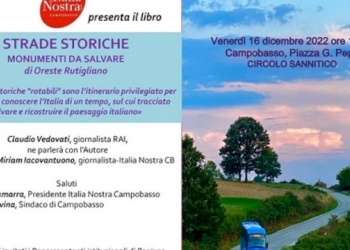 A Campobasso la presentazione del libro Strade storiche