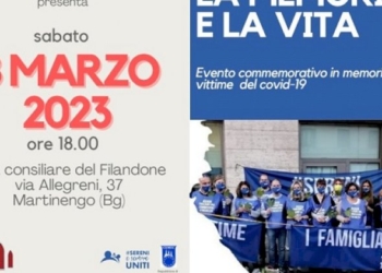 Giornata nazionale vittime Covid19:  «Il nostro 18 marzo di memoria e vita»