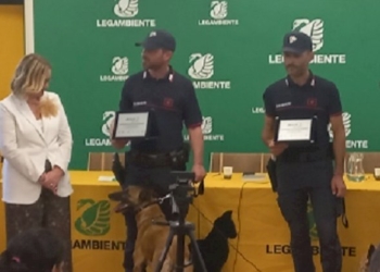 Legambiente premia l’unità cinofila antiveleno della stazione carabinieri Forestale di Frosolone