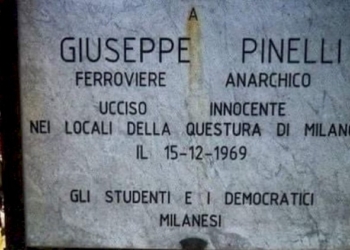A GIUSEPPE PINELLI, l’Anarchico innocente ucciso dallo Stato