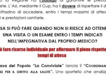 La Casa del Popolo La Conviviale lancia il Coordinamento vastese per il diritto alla salute