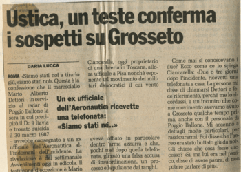 STRAGE DI USTICA: «Siamo stati noi capitano, siamo stati noi a tirarlo giù»