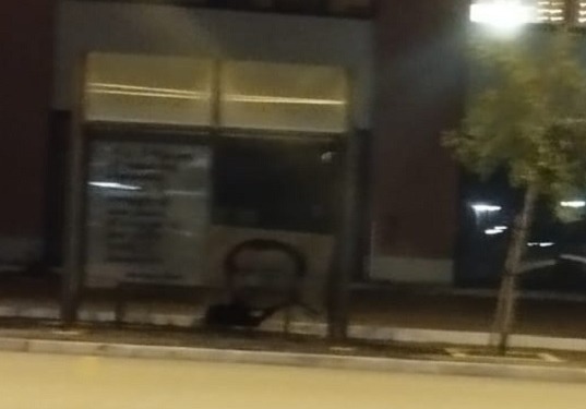 Danneggiata dal maltempo la panchina dedicata a don Peppe Diana