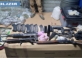 Armi all’interno di un garage: sequestro a Picanello