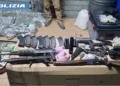 Armi all’interno di un garage: sequestro a Picanello