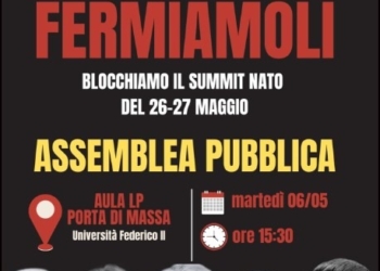 “Fermiamoli”: il 6 maggio assemblea pubblica contro il summit NATO e la guerra