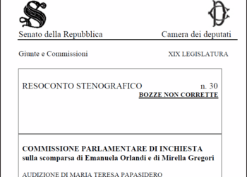Emanuela Orlandi, l’audizione di Papasidero davanti alla Commissione: “Non ricordo nulla di quella sera”