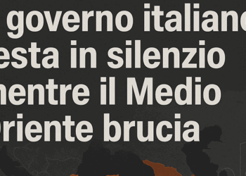 Il governo italiano resta in silenzio mentre il Medio Oriente brucia