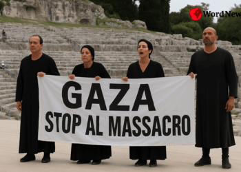 Siracusa, Gaza e la voce del teatro: la protesta degli attori contro il silenzio dell’INDA