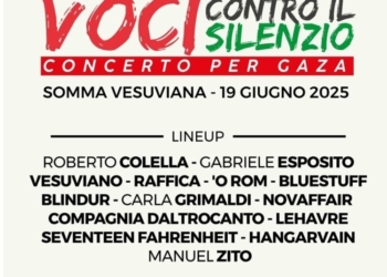Voci contro il silenzio: a Somma Vesuviana un concerto per Gaza con grandi artisti e Medici Senza Frontiere