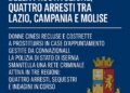 Sfruttamento sessuale e clandestinità: arrestati quattro cittadini cinesi a Isernia