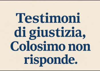 Testimoni di giustizia ignorati: «Colosimo non risponde e calpesta la legalità»