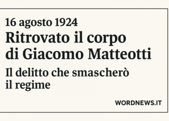 Il 16 agosto 1924: quando riemerse il corpo di Matteotti e affondò la maschera del regime
