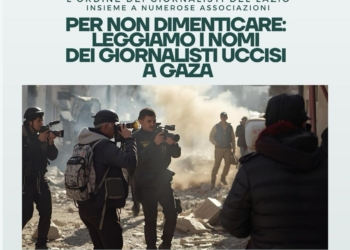 Gaza, il cimitero dell’informazione: in piazza per i giornalisti uccisi
