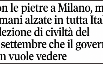 Milano come alibi, l’Italia come voce