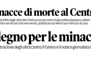 Minacce di morte a Gianluca Lettieri e Il Centro, in Abruzzo stampa ancora nel mirino