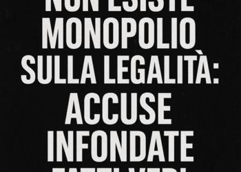 Non esiste monopolio sulla legalità: accuse, silenzi e pretese