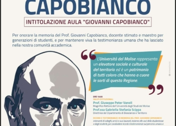 In ricordo del professor Giovanni Capobianco: l’Università del Molise intitola un’aula al docente scomparso