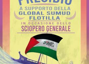 Isernia, presidio in piazza stazione a sostegno della Global Sumud Flotilla